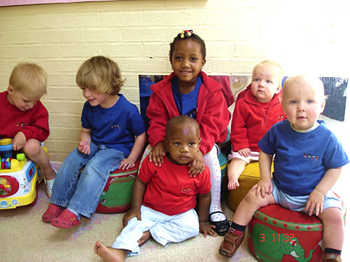 Children enjoying the Clothing Range